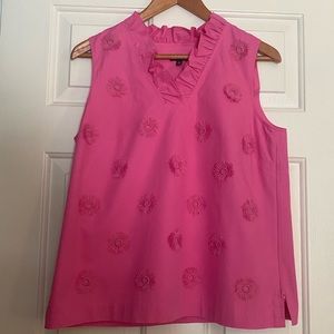 Talbots pink cotton top